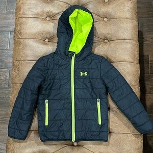 Boys Black Under Armour Jacket